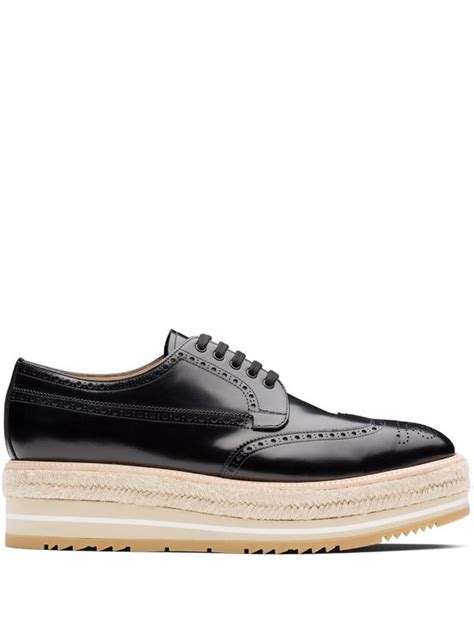 prada brogue sneakers|Prada brogues farfetch.